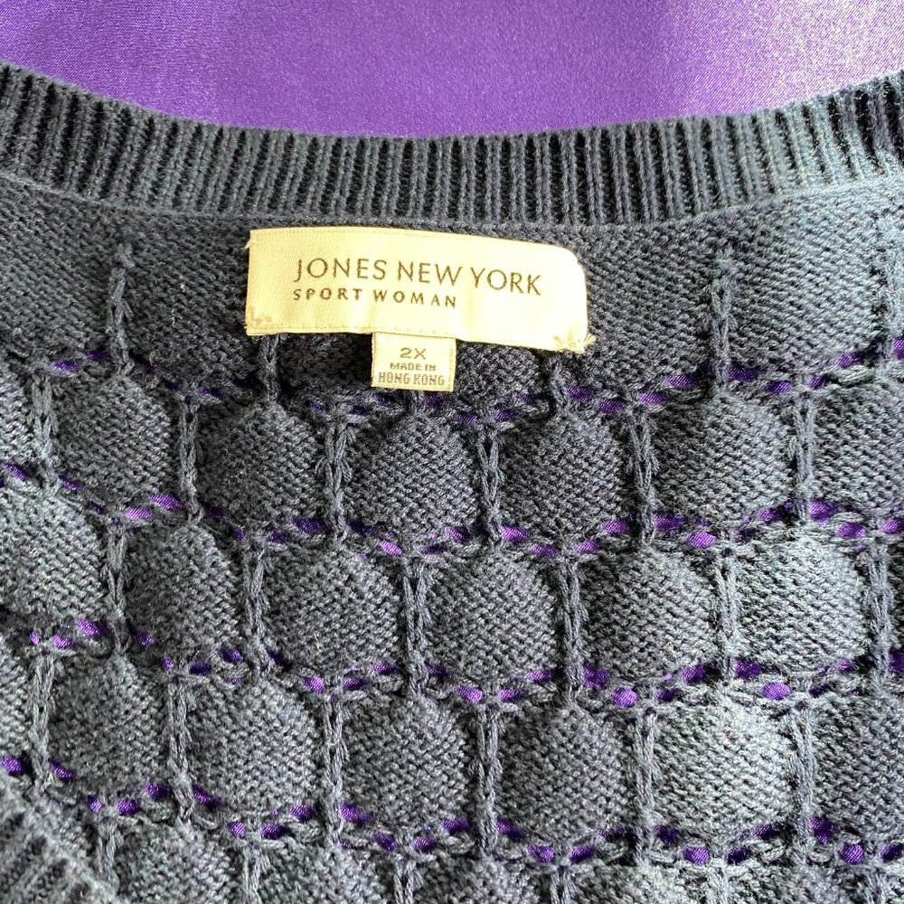 📌Jones New York Knitted Cotton Cardigan - Picture 14 of 15